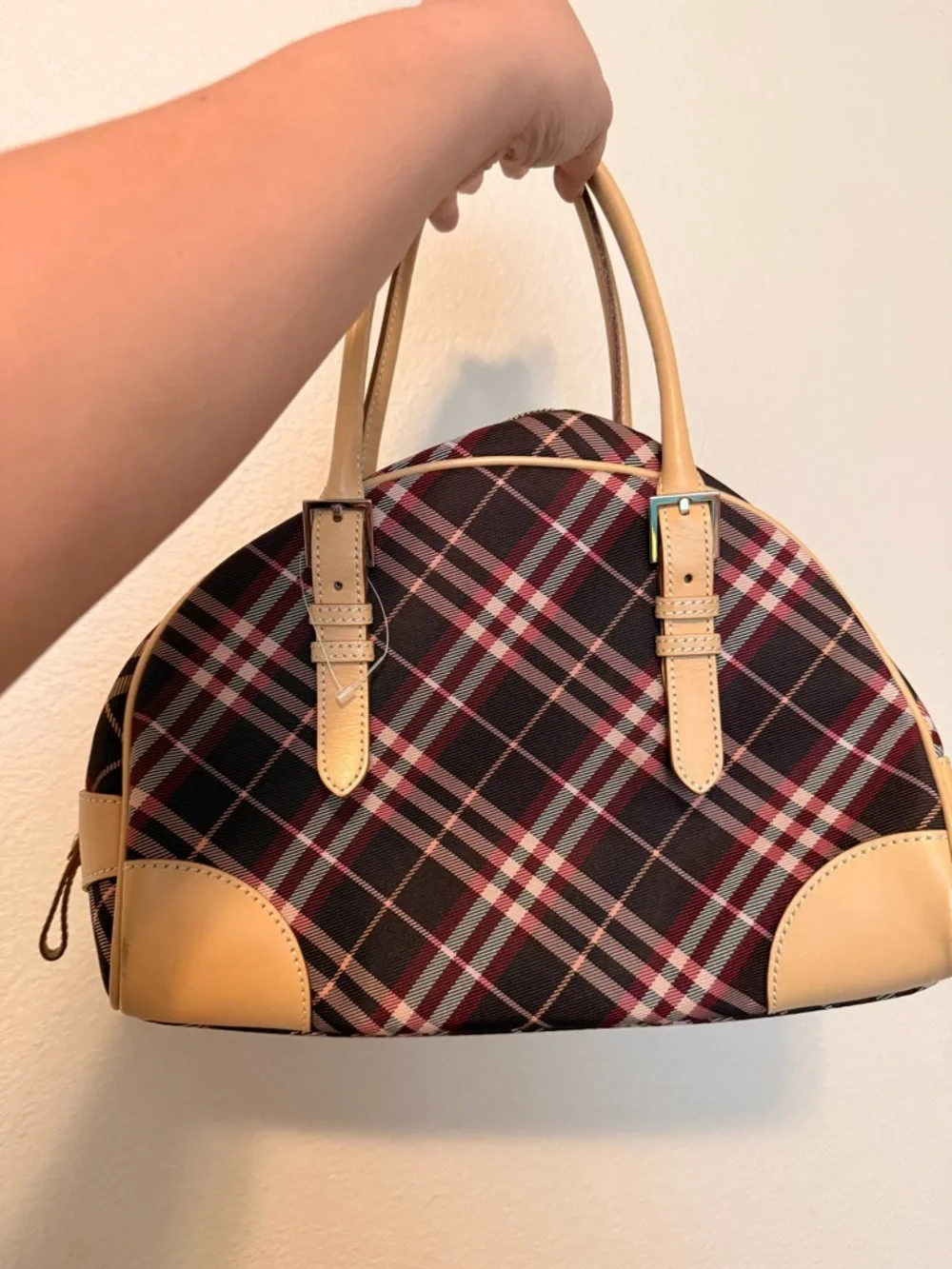 Burberry London Blue Label Canvas and Leather Handbag - Picture 8 of 17